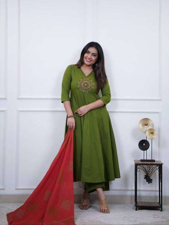 Jaipuri cotton 3pcs Wholesale kurtis manufacturers in Hyderabad